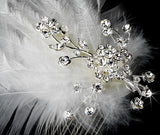 Feather Bridal Hair Accent Comb 1534