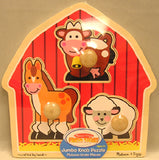 7 Pack MELISSA & DOUG BARNYARD ANIMALS JUMBO KNOB PUZZLE