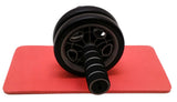 Viahart Abdominal Muscle Exercise Wheel With Foam Mat To Prevent Knee Pain!