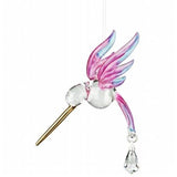 Woodstock Chimes Rainbow Maker - Fantasy Glass Hummingbird, Autumn Violet CHPV