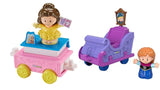 Bundle of 2 |Fisher-Price Little People Disney Princess, Parade Floats (Belle & Chip's + Anna Frozen 2)