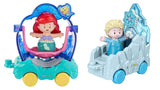Bundle 2 |Fisher-Price Little People Disney Princess, Parade Floats (Ariel & Flounder's + Elsa Frozen 2)
