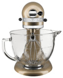 Kitchenaid 5 Qt. Artisan Design Series with Glass Bowl - Champagne Gold KSM155GBCZ