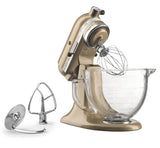 Kitchenaid 5 Qt. Artisan Design Series with Glass Bowl - Champagne Gold KSM155GBCZ