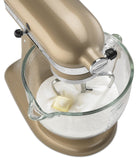 Kitchenaid 5 Qt. Artisan Design Series with Glass Bowl - Champagne Gold KSM155GBCZ