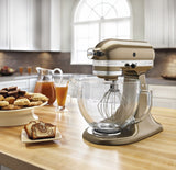 Kitchenaid 5 Qt. Artisan Design Series with Glass Bowl - Toffee KSM155GBTF