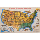 USA Map 45pc Wood Puzzle, jigsaw puzzles