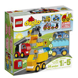 LEGO DUPLO My First Cars and Trucks 10816, Preschool, Pre-Kindergarten Large Building Block Toys for Toddlers