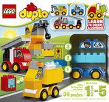 LEGO DUPLO My First Cars and Trucks 10816, Preschool, Pre-Kindergarten Large Building Block Toys for Toddlers