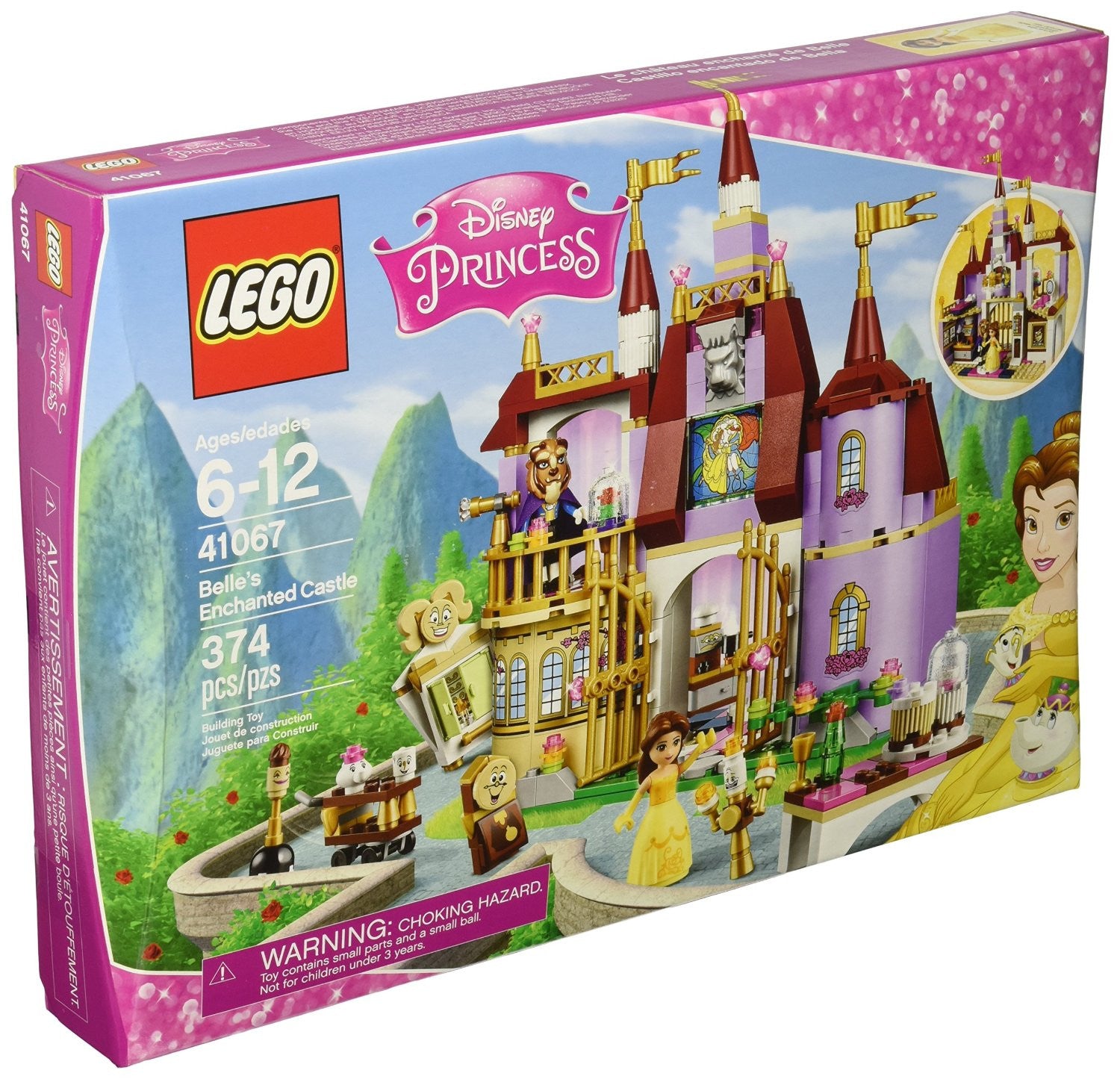 LEGO Disney Princess 41067 Belle's Enchanted Castle Building Kit (374 Piece)