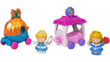 Bundle of 2 |Fisher-Price Little People Disney Princess Parade (Cinderella & Pals + Aurora & Fairy Godmothers)
