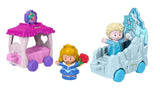 Bundle of 2 |Fisher-Price Little People Disney Princess Parade (Aurora & Fairy Godmothers + Elsa Frozen 2)