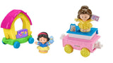 Bundle of 2 |Fisher-Price Little People Disney Princess Parade (Snow White & Friends + Belle & Chip's Float)