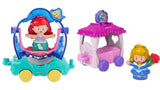 Bundle of 2 |Fisher-Price Little People Disney Princess Parade (Ariel & Flounder's Float + Aurora & Fairy Godmothers)