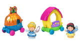 Bundle of 2 |Fisher-Price Little People Disney Princess Parade (Cinderella & Pals + Snow White & Friends)