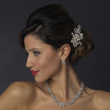 Antique Silver Pearl Comb 595