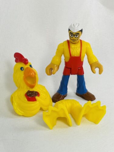 Imaginext 3 Piece Set Chicken Suit Guy Figure Series 6 Fisher Price Mini Costume