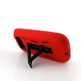 nemusa - Red and Black Advanced Armor Rugged Durable Hybrid Case with Kickstand for Samsung Galaxy S3 S 3 III I9300