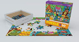 Bundle of 2 |Eurographics Party Time Pajama 60 Piece Puzzle + Smart Puzzle Glue Sheets