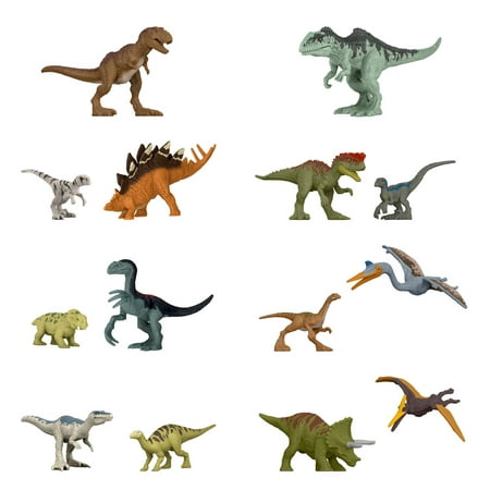 Jurassic World Minis Authentic Dinosaur Figures  Small Toy Assortment