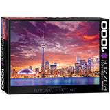 Bundle of 2 |EuroGraphics Toronto Jigsaw Puzzle (1000-Piece) + Smart Puzzle Glue Sheets