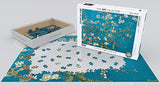 Bundle of 2 |EuroGraphics Almond Branches by Vincent Van Gogh 1000-Piece Puzzle + Smart Puzzle Glue Sheets