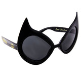 Sunstaches DC Comics Cat Woman Sunglasses, Party Favors, UV400,Black