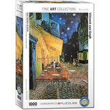 Bundle of 2 |EuroGraphics Van Gogh Cafe at Night 1000-Piece Puzzle + Smart Puzzle Glue Sheets