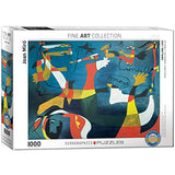 Bundle of 2 |EuroGraphics Swallow Love by Joan Miro (1000-Piece) Puzzle + Smart Puzzle Glue Sheets