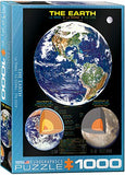Bundle of 2 |EuroGraphics The Earth 1000-Piece Puzzle + Smart Puzzle Glue Sheets