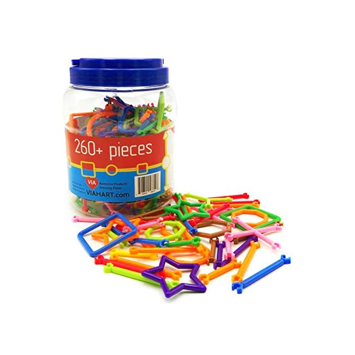 Viahart Stinkin Linkins 260 Plus Piece Interlocking Building Set