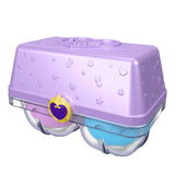 Bundle of 2 | PoIIy Pocket, Mystery Surprise Egg Carton |  Purple Birthday Party Bounce House &  Pink Rainbow Playground Theme
