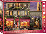 Bundle of 2 |The Red Hat Restaurant Paris by David Mc Lean 1000-Piece Puzzle + Smart Puzzle Glue Sheets