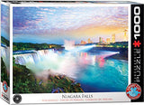 Bundle of 2 |EuroGraphics Niagara Falls Puzzle (1000-Piece) + Smart Puzzle Glue Sheets