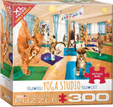 Bundle of 2 |EuroGraphics Yoga Studio 300-Piece Puzzle + Smart Puzzle Glue Sheets