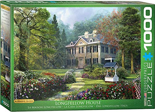 Bundle of 2 |Longfellow House by Dominic Davison 1000-Piece Puzzle + Smart Puzzle Glue Sheets