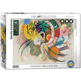 Bundle of 2 |EuroGraphics Dominant Curve by Wassily Kandinsky (1000-Piece) Puzzle + Smart Puzzle Glue Sheets