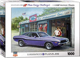 Bundle of 2 |Plum Crazy Challenger by Greg Giordano 1000-Piece Puzzle + Smart Puzzle Glue Sheets