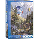Bundle of 2 |EuroGraphics Soaring with The Eagles Jigsaw Puzzle (1000-Piece) + Smart Puzzle Glue Sheets