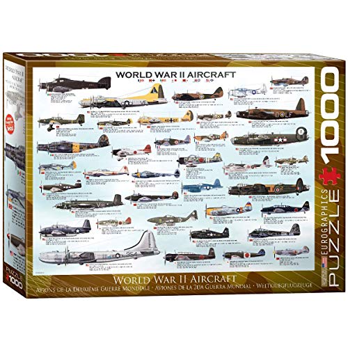 Bundle of 2 |Eurographics World War II Jigsaw Puzzle - 1,000 pieces + Smart Puzzle Glue Sheets