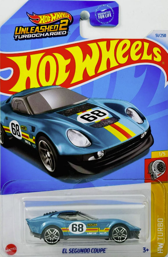 Hot Wheels - El Segundo Coupe #68 Blue (51/250) Hw Turbo (1/5)