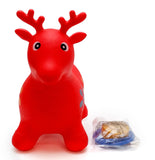 Viahart Red Deer Hopper, Pump Included, Inflatable Jumping Space Hopper Hopping