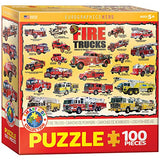 Fire Trucks 100 Piece Jigsaw Puzzle