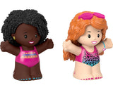Fisher-Price Little People Barbie Toddler Toys Swimming Figure Pack,2 Characters for Pretend Play Ages 18+ Months
