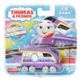 Bundle of 2 | Thomas & Friends Color Changers Metallic Push Along Diecast Engine Toy Train - Thomas & Kana