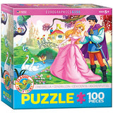 Bundle of 2 |EuroGraphics Cinderella Jigsaw Puzzle (100-Piece) + Smart Puzzle Glue Sheets