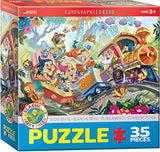 Bundle of 2 |EuroGraphics 35-Piece Classicic Fairy Tales Snow White Puzzle + Smart Puzzle Glue Sheets