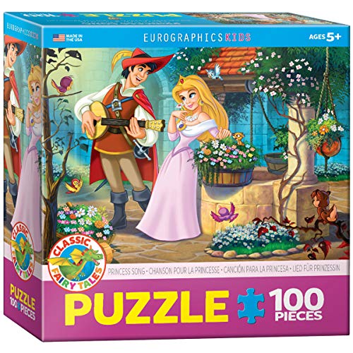 Bundle of 2 |EuroGraphics Princess Song Jigsaw Puzzle (100-Piece) + Smart Puzzle Glue Sheets