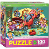 Bundle of 2 |EuroGraphics Girl Power! Mechanics Puzzle (100-Piece) + Smart Puzzle Glue Sheets