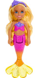 Barbie Mermaid Chelsea Doll with Wavy Blond Hair and Ombre Tail, Mermaid Toys, Headband Accessory